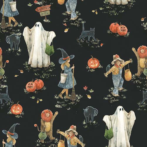 Trick or Treat - Main - Black-Characters in Halloween Costumes on black