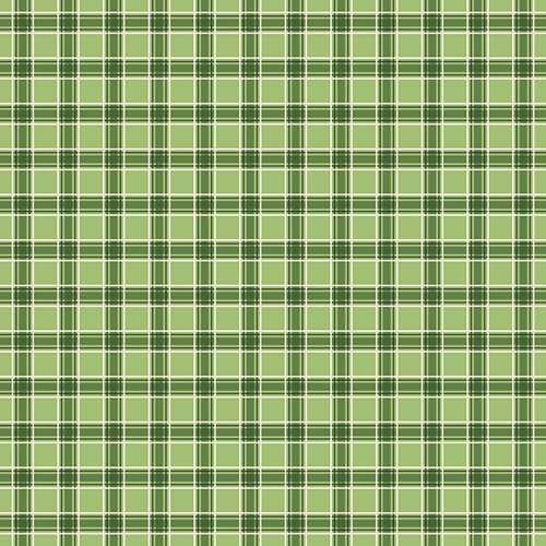 More Christmas Wishes - Plaid- Green - green & dark green plaid