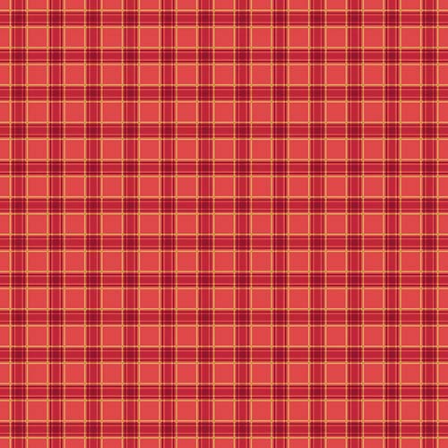 More Christmas Wishes - Plaid- Red - red & dark red plaid