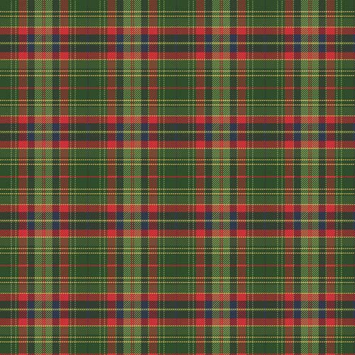 More Christmas Wishes - Lumberjack - Green - Green & red large plaid