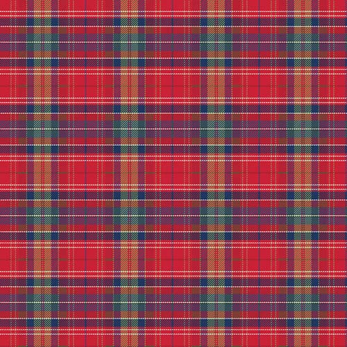 More Christmas Wishes - Lumberjack - Red - Red & green large plaid