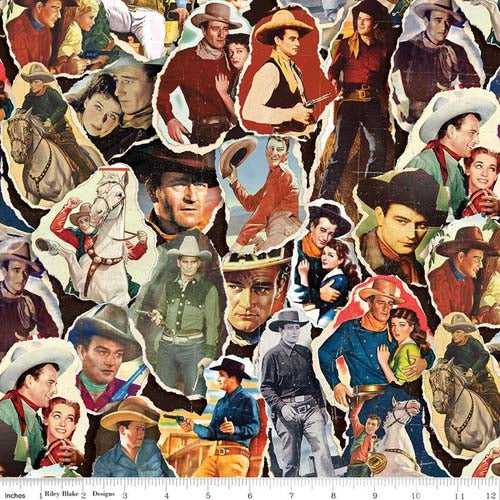John Wayne American West Poster Print - Multi - collage of John Wayne photos