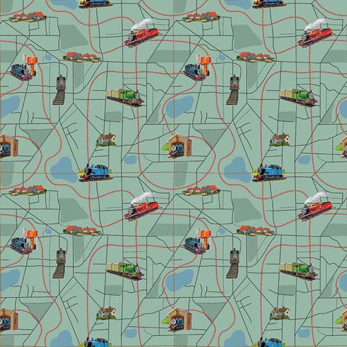 Thomas & Friends 80th Anniversary - Map - Green - trains on map