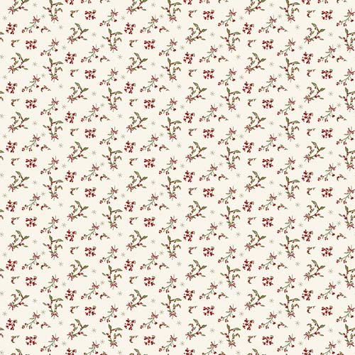 Christmas Greetings - Berries- Cream