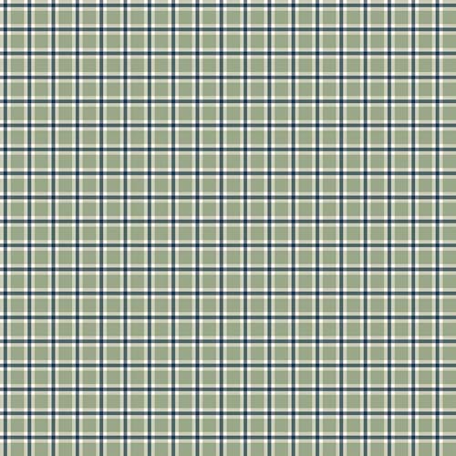 Christmas Greetings - Plaid -Sage