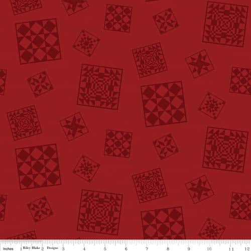 2026 KSNE - The Heartland - Quilt Blocks - Red