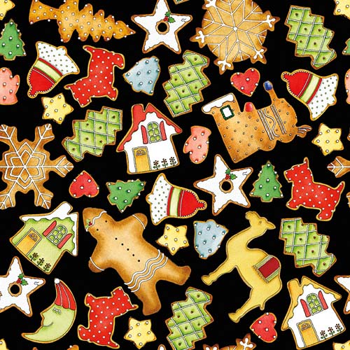 Gingerbread by J. Wecker Frisch - Cookie Toss - Black