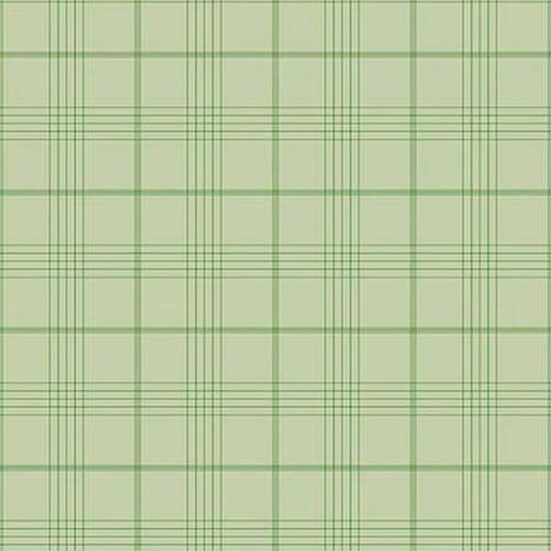 Peter Rabbit & Friends Flannel - Plaid - Fern - green plaid