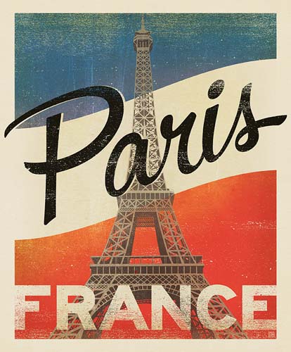 Destinations - Paris - 1 yd. PANEL - Eiffel tower (131)