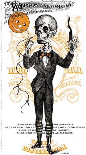 Costume Maker's Act II - 24in.PANEL - Main - large skeleton in suit (162)