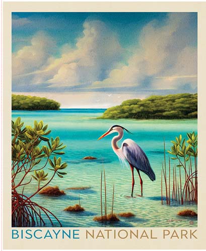 National Parks - 1yd. PANEL - Biscayne National Park Poster