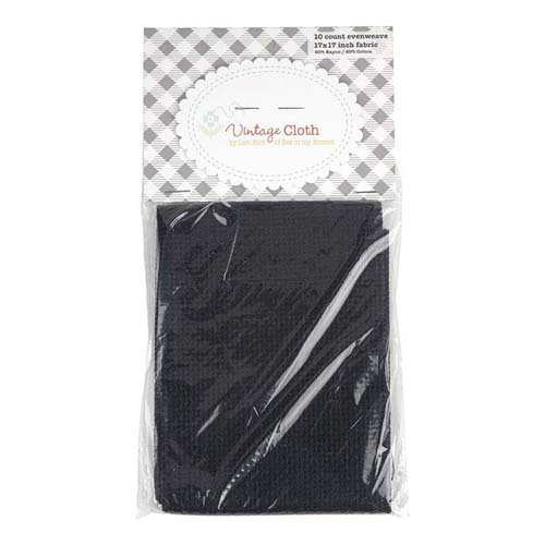 Lori Holt Vintage Cloth 10-CntTula - Blackboard - 17x17 evenweave