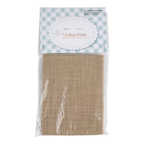 Lori Holt Vintage Cloth 10 Cntevenweave 18 x 18 inch OATMEAL