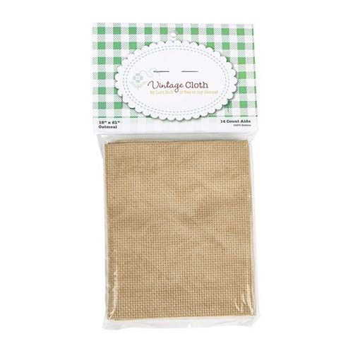 Lori Holt Vintage Cloth 25-CntLaguna Evenweave - Oatmeal - 19x27