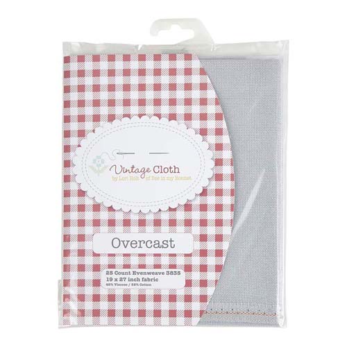 Lori Holt Vintage Cloth 25-Cnt Lugana - Overcast - 19x27 evenweave