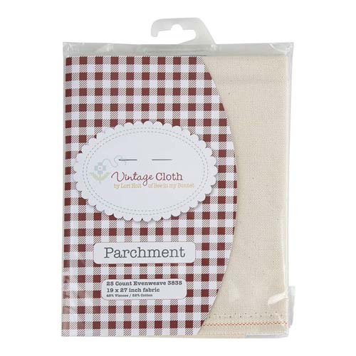 Lori Holt Vintage Cloth 25-Cnt Lugana Evenweave - Parchment - 19x27