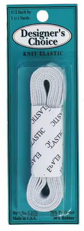 Designer's Choice - 1/2" knit elastic - 1 1/2 yard
