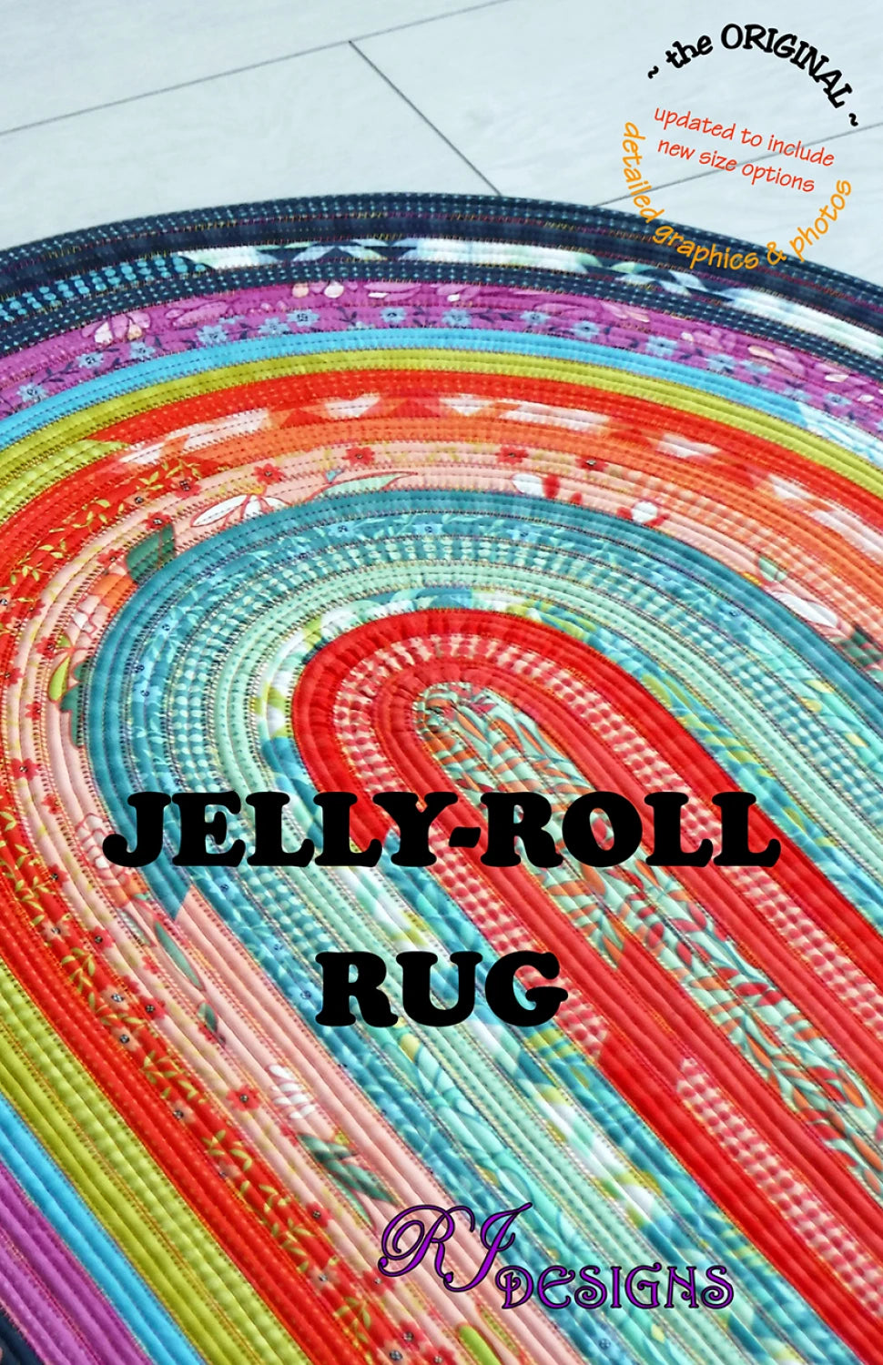 Jelly Roll Rug 2 - 32x42 Inch Rectangle Area Rug by Roma Lambson