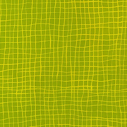 Mark To Make - Batik - Chartreuse-Net Pattern on Yellow/Grn-H& Dyed