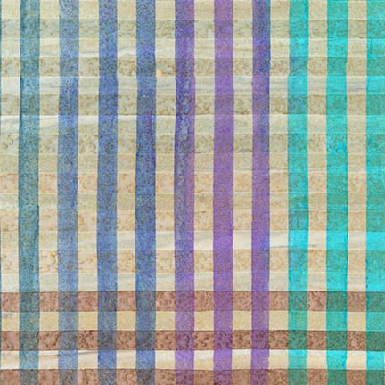 Artisan Batiks - Hand Painted Gingham - Mist by Lunn Studios