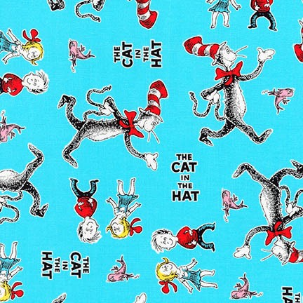 The Cat in the Hat - Cat in the Hat on Blue w/Sally & Sam by Dr. Seuss E