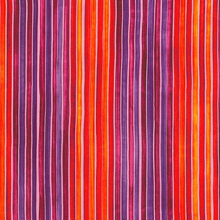 Synchronicity - Wild - Purples Reds & Orange Stripes