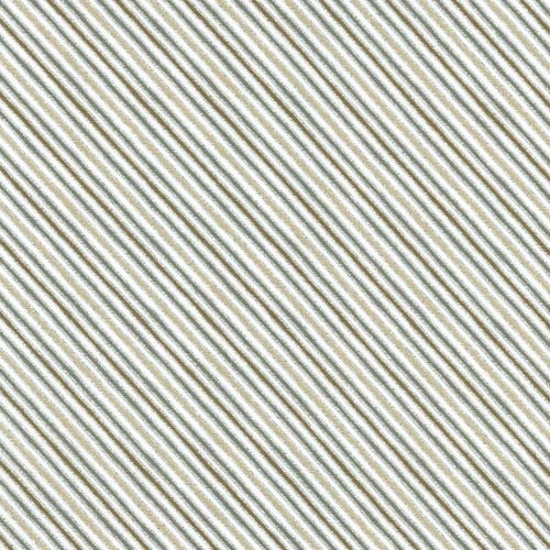 Holiday Charms - Bias Stripe - Taupe - narrow taupe, gray & cream stripe