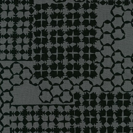 Kept - Texture - Grizzly - Black geometric textures on gray