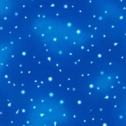 Fantastic Forest - Sapphire -White firefly lights on mottled blues