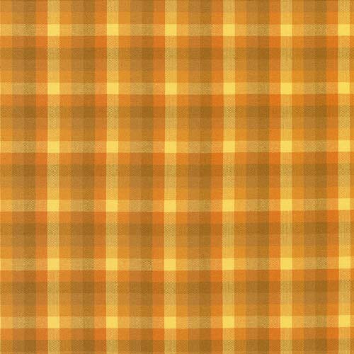 Kitchen Window Wovens - Ochre - orange, tan & yellow plaid