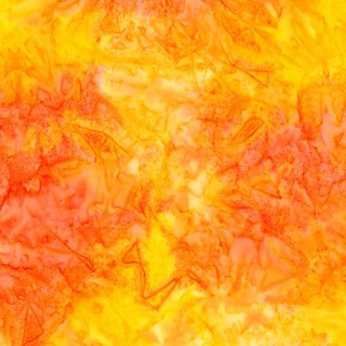 Artisan Batiks: Moodscapes - Poppy - orange and yellow blender