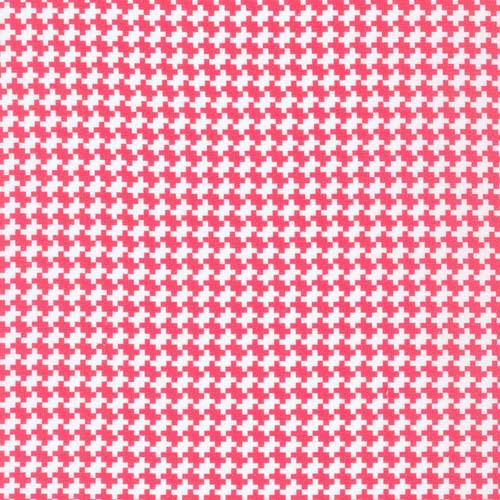 Flowerhouse: All a Flutter -Pink - 30's reproduction -pink&white geometric
