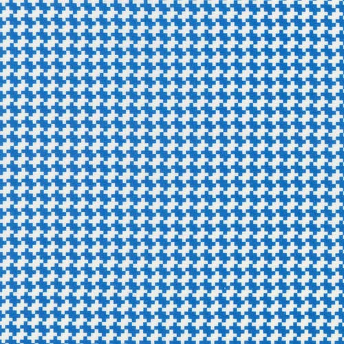 Flowerhouse: All a Flutter -Blue- 30'2 reproduction- blue&white geometric