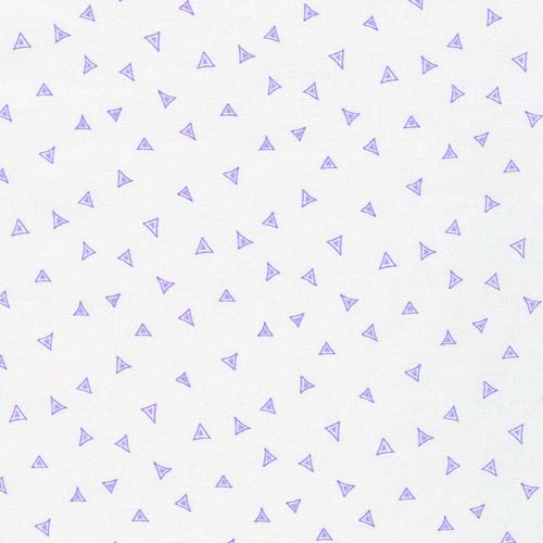 Flowerhouse: All a Flutter - Lavender- 30's reproduction- tossed triangles