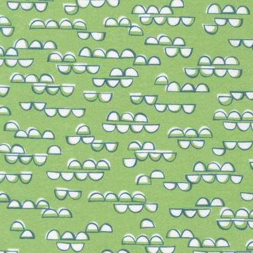 Cozy Cotton Flannel - Over the Moon - Glacier- white seeds on pale blue