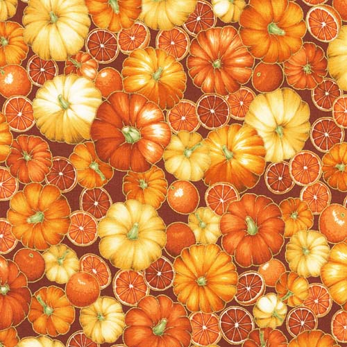 Sweet Pumpkin Spice - Packed Pumpkins - Autumn - pumpkins& oranges w/ gold