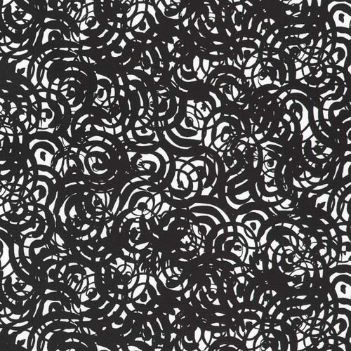 Inkwell - Circles - Black - black swirling circles on white