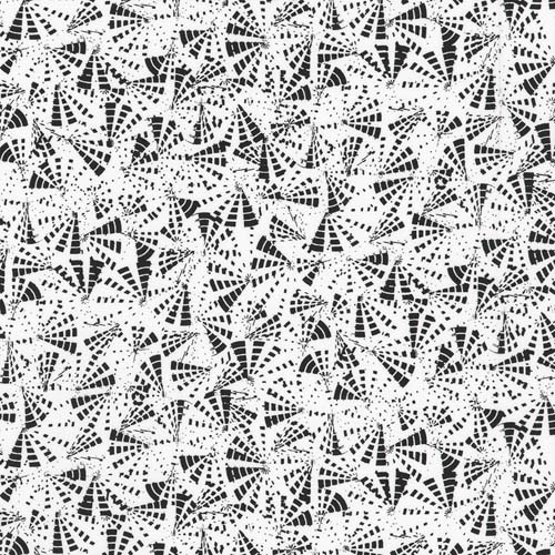 Inkwell - Triangles - White  - black triangle wedges on white