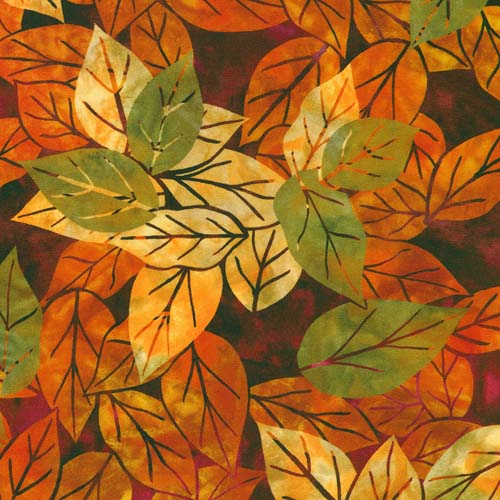 Potpourri - Autumn - leaves in green, yellow & rust