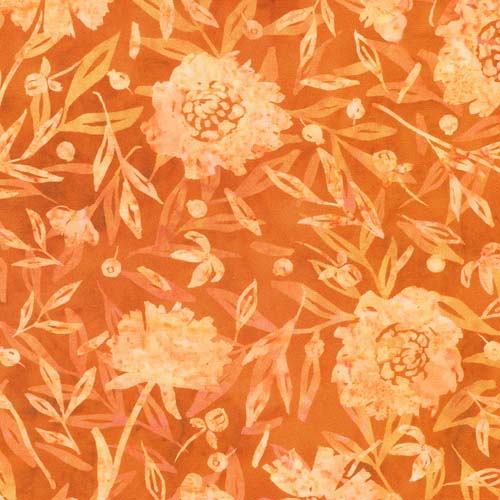 Potpourri - Persimmon - floral in oranges