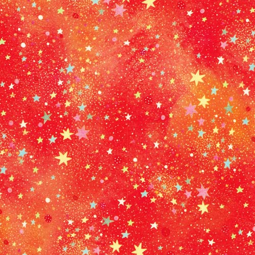 Festive Delight - Stars - Scarlet