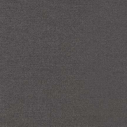 Kona Sheen Solid - Hi Shine -Silver metallic on charcoal gray