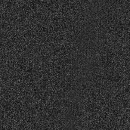 Kona Sheen Solid - Sparkle - Black - Silver Metallic on black