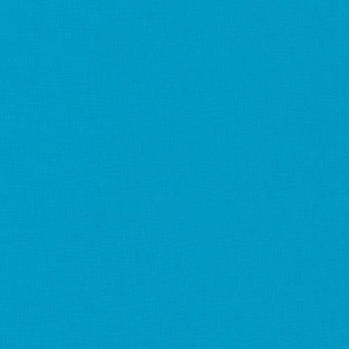 Kona Cotton Solid - Turquoise - bright turquoise blue