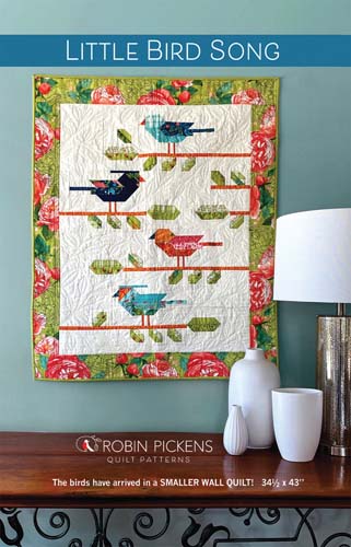 Little Bird Song - Wall hanging 34 x 43  by Robin Pickens