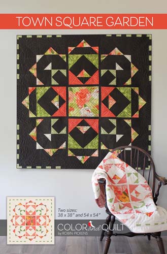 Town Square Garden - 2 sizes,fat quarter or fat eighth friendly by Robin Picken