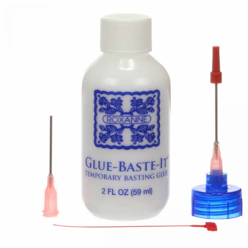 Roxanne Glue Baste-It - 2 fl. oz. Has 2 syringe tips, for accurate placemen