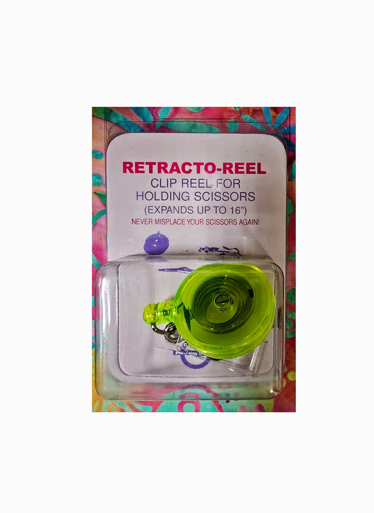 Retracto Reel - clip reel for holding scissors - expands to 16 inches