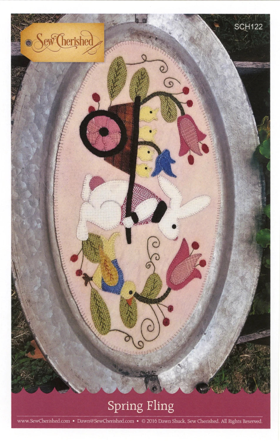 Spring Fling - Bunny Pulling Wheelborrow - Sew Cherished Pattern