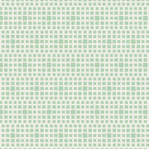 Squared Elements - Seafoam  - rows of small green squares on white